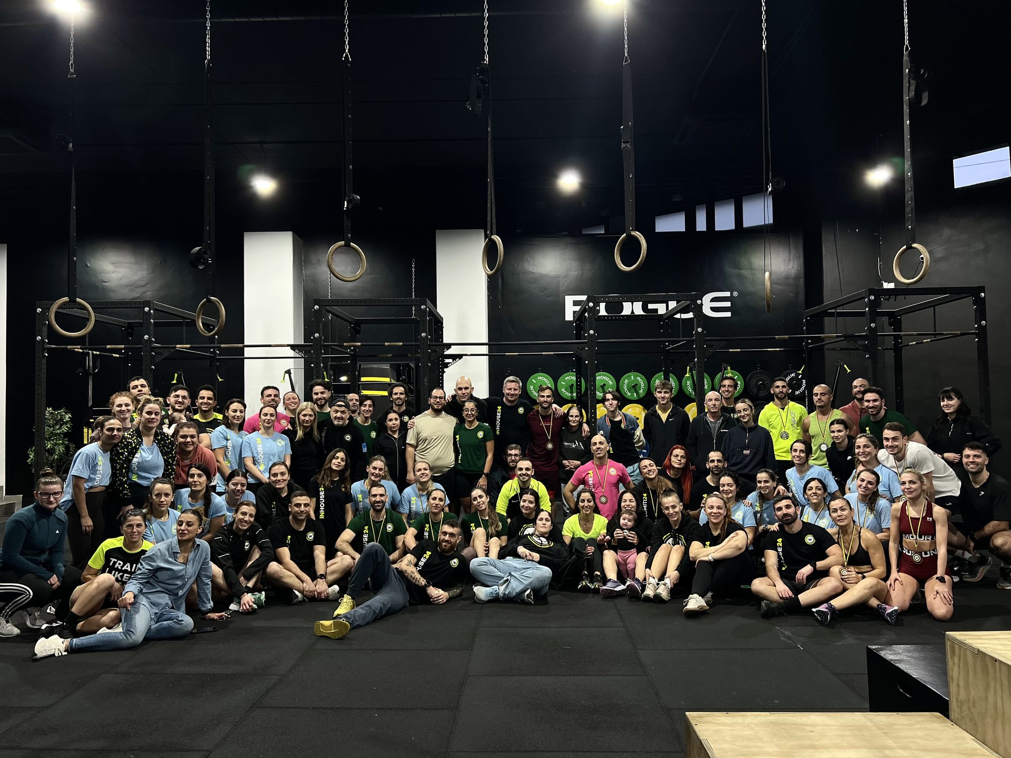 Athletes training on the Warehouse Gym floor